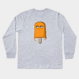 Orange Ice Cream Kids Long Sleeve T-Shirt